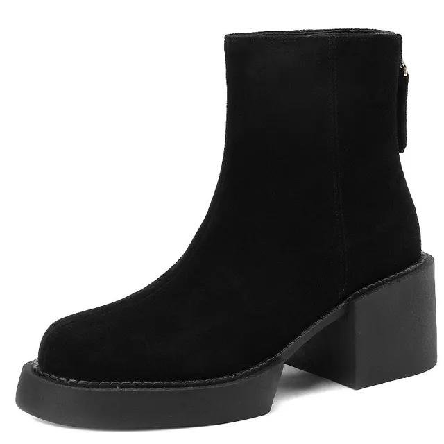 USS Shoes Betty Women s Boots ussshoes Black Velvet 7 B Medium