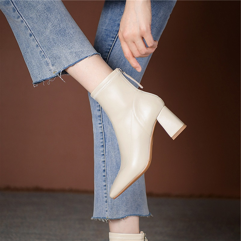 Office white ankle boots best sale