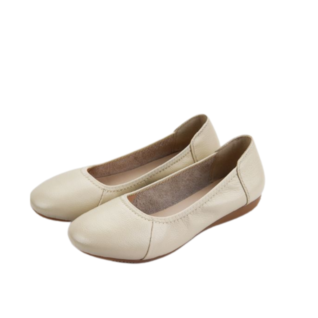 Julia Women's Flat Leather Ballerina Shoes | Ultrasellershoes.com – USS ...