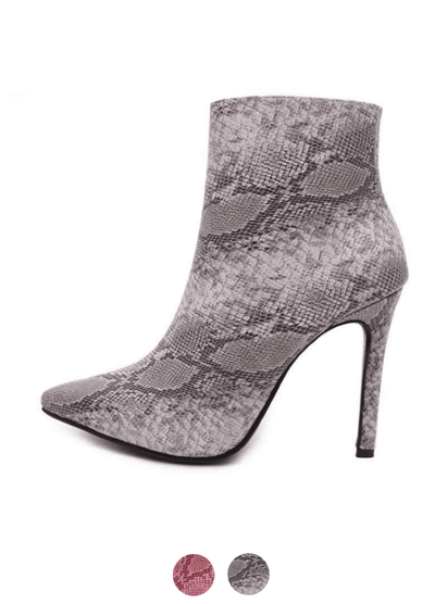 Reptilian Booties Ankle Length - Ultra Seller Shoes