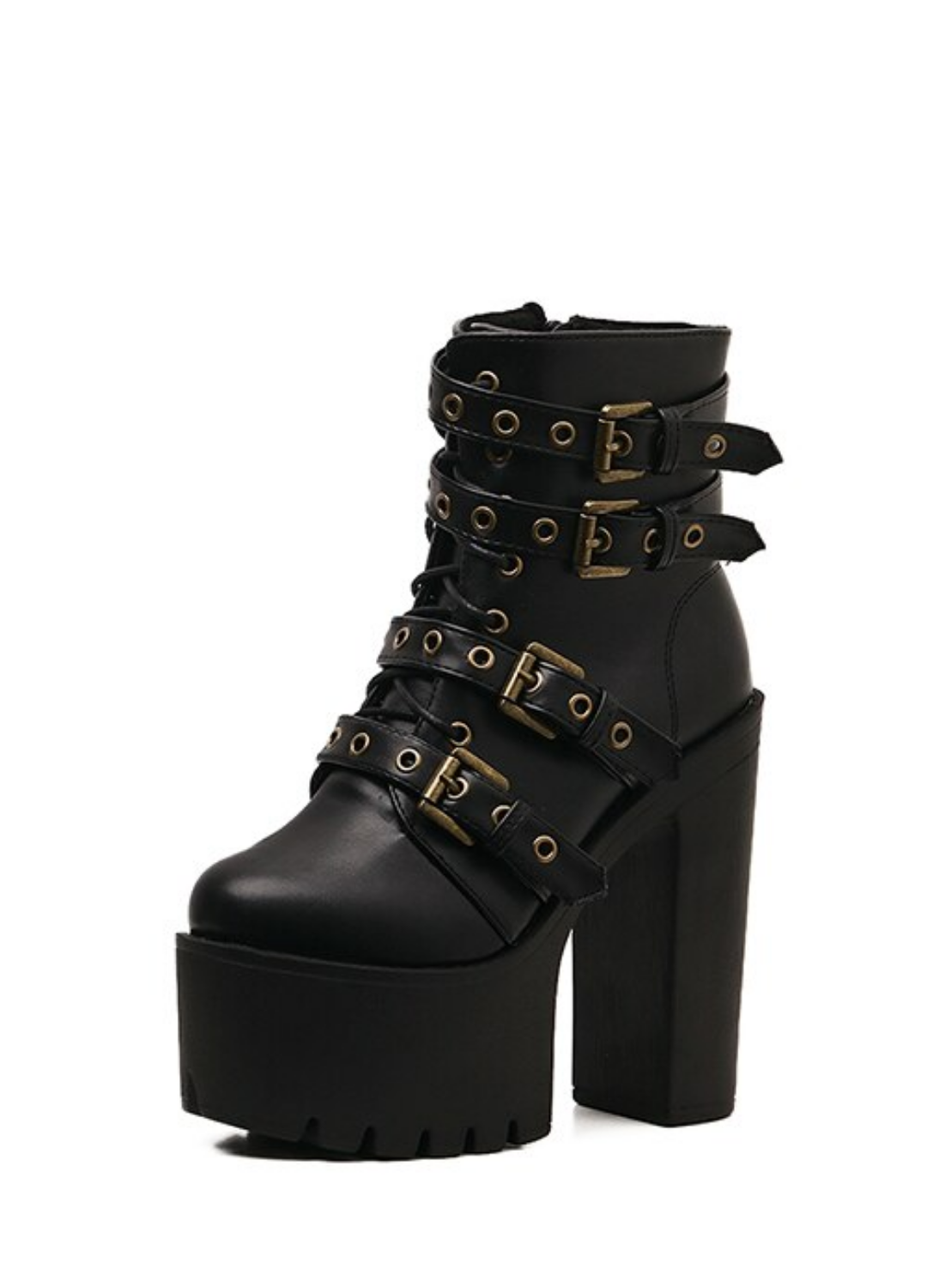 Roswel Women's Black Platform Ankle Boots | Ultrasellershoes.com – USS ...